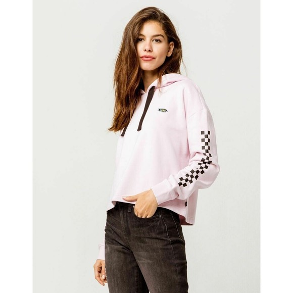 Vans Tops - Vans Leila Cropped Hoodie in Lilac Snow Sz XL Women’s Pink